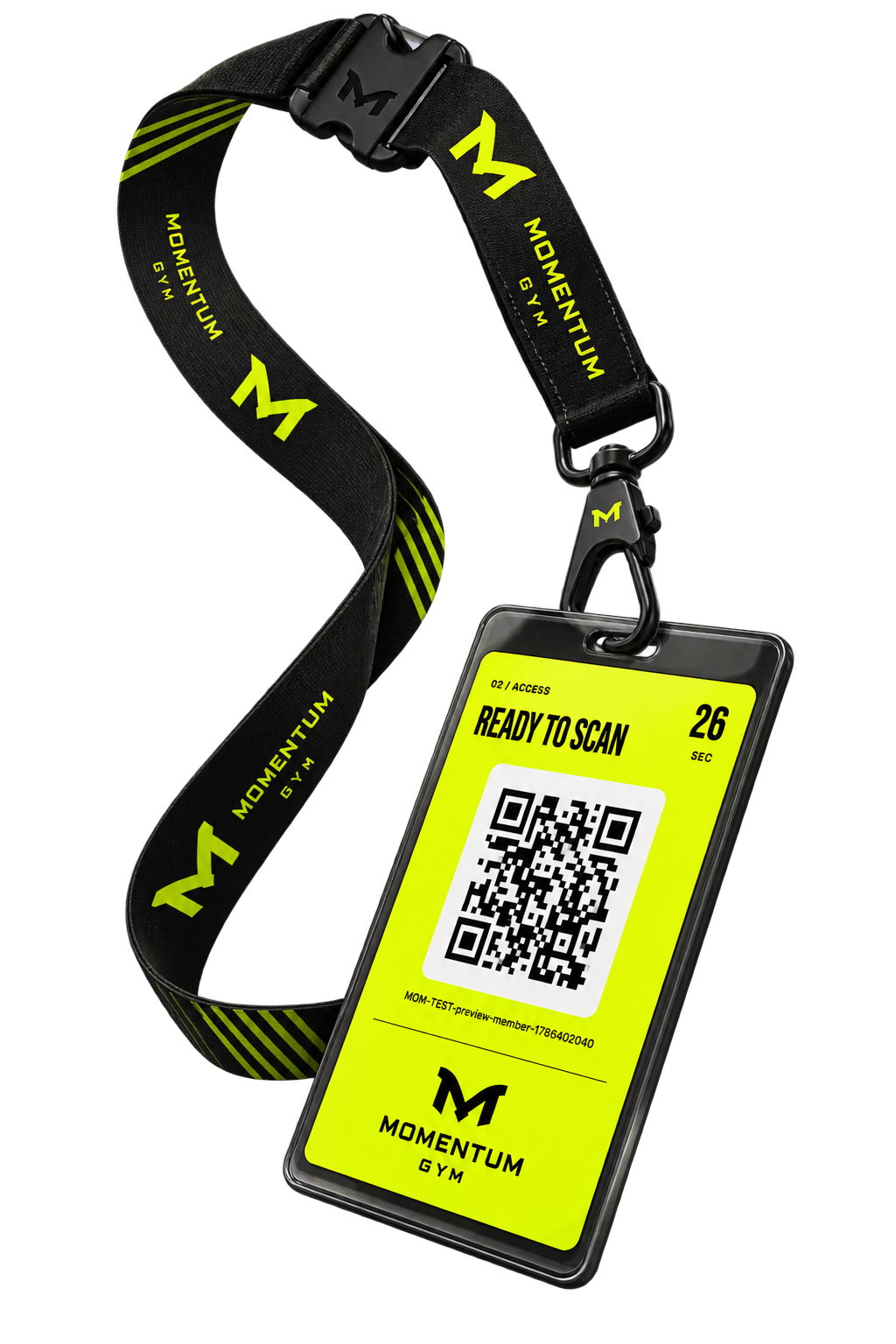 Momentum access card and lanyard